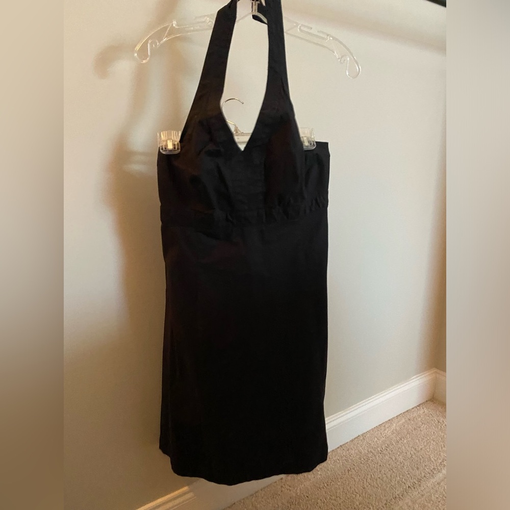 Gap, size 8, Black halter dress (you can tie to your preference).